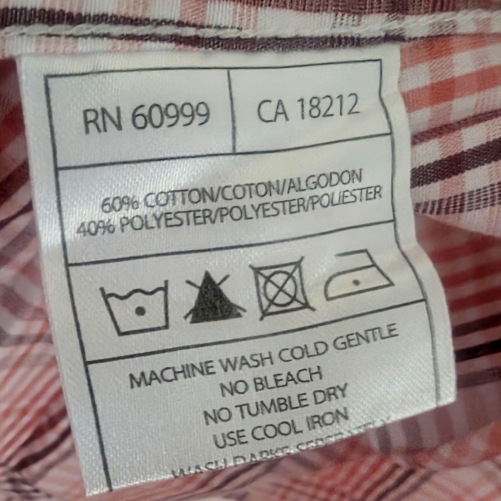 Texas A&M Aggies Antigua Shirt - Mens Medium Button Down Plaid Short Sleeve - Picture 5 of 9